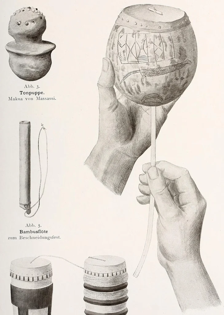 An illustration from Wissenschaftliche Ergebnisse meiner ethnographischen Forschungsreise in den Südosten Deutsch-Ostafrikas, 1908, leaf 225