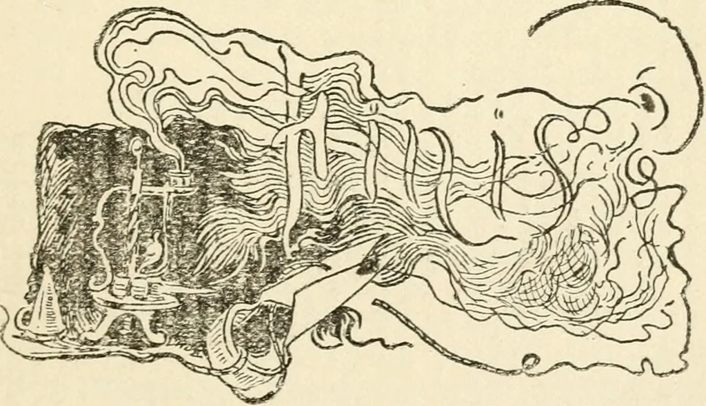 An illustration from Witchcraft in Salem village in 1692 : together with some account of other witchcraft prosecutions in New England and elsewhere, 1892, leaf 282