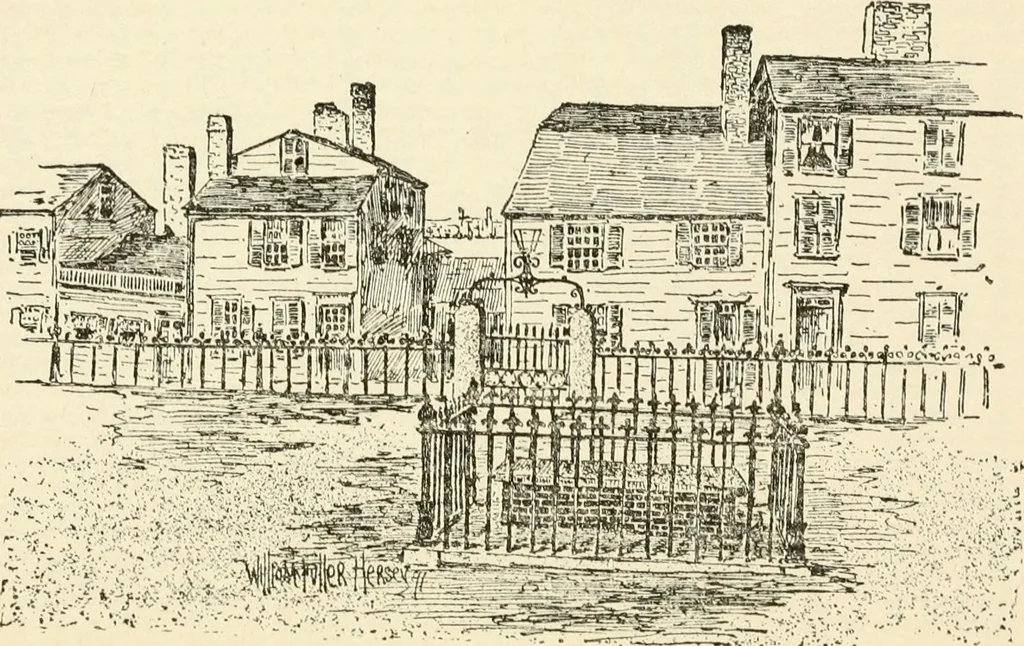 An illustration from Witchcraft in Salem village in 1692 : together with some account of other witchcraft prosecutions in New England and elsewhere, 1892, leaf 92
