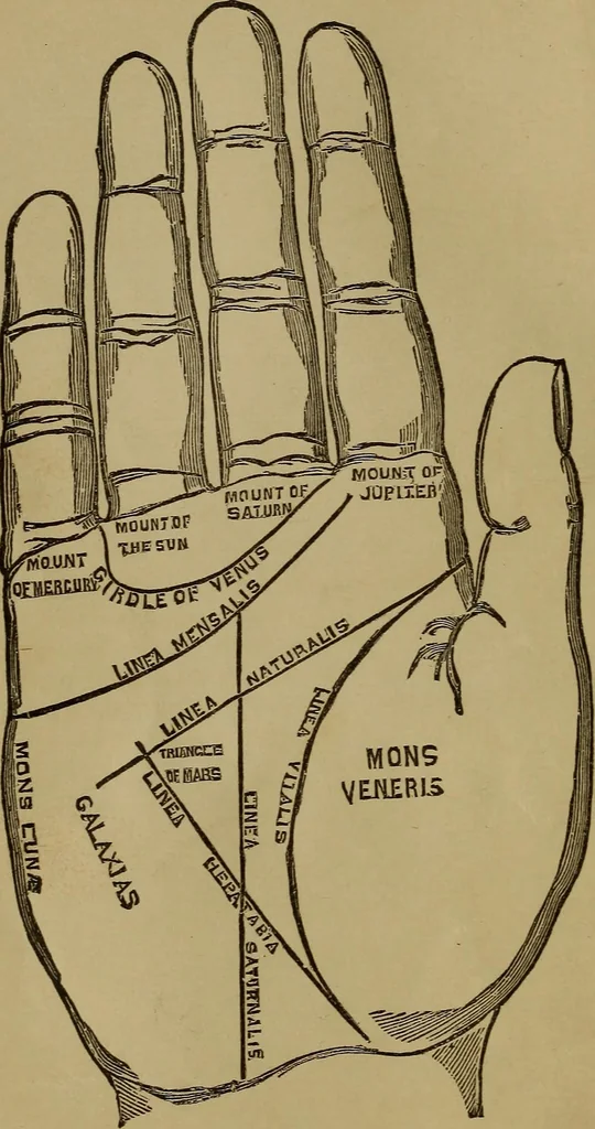 An illustration from The witches' dream book and fortune teller, 1885, leaf 7