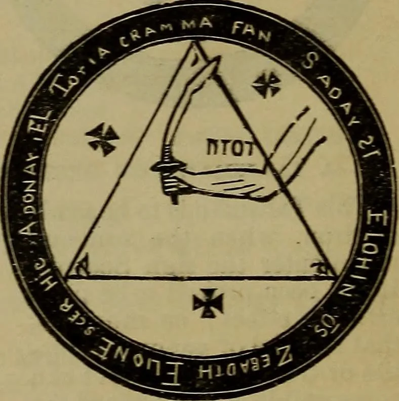 An illustration from The witches' dream book and fortune teller, 1885, leaf 89