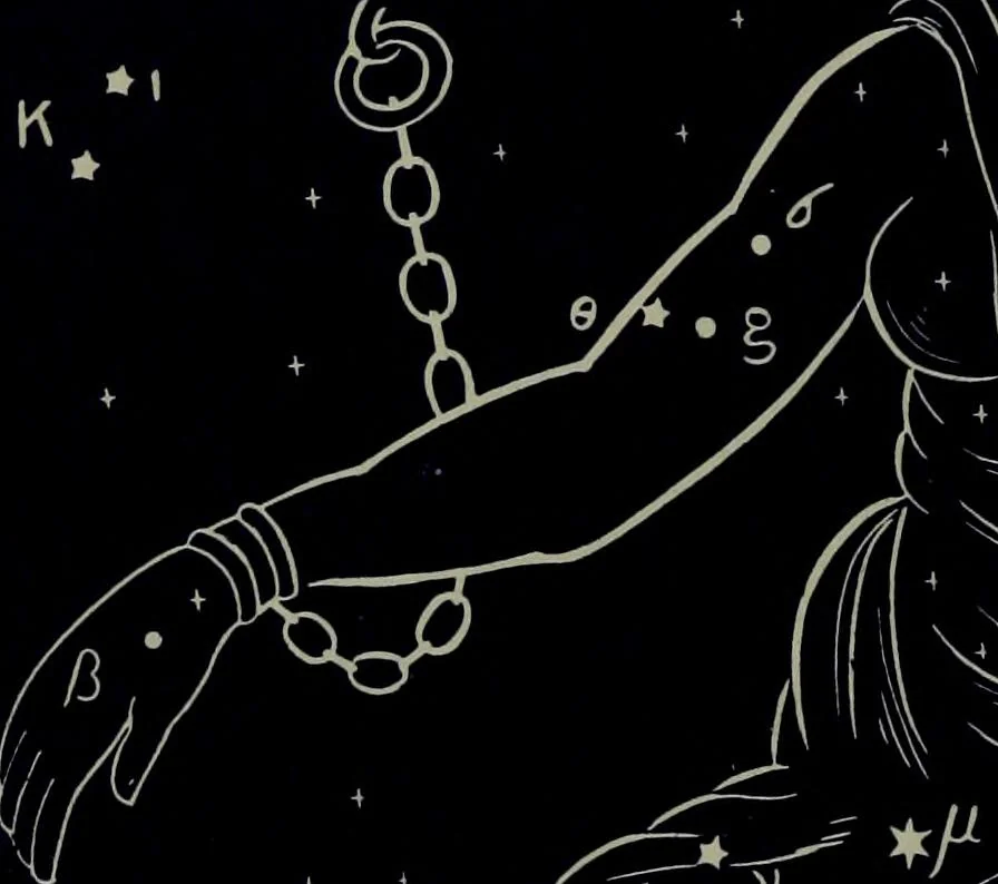 An illustration from The witness of the stars, 1921, leaf 159