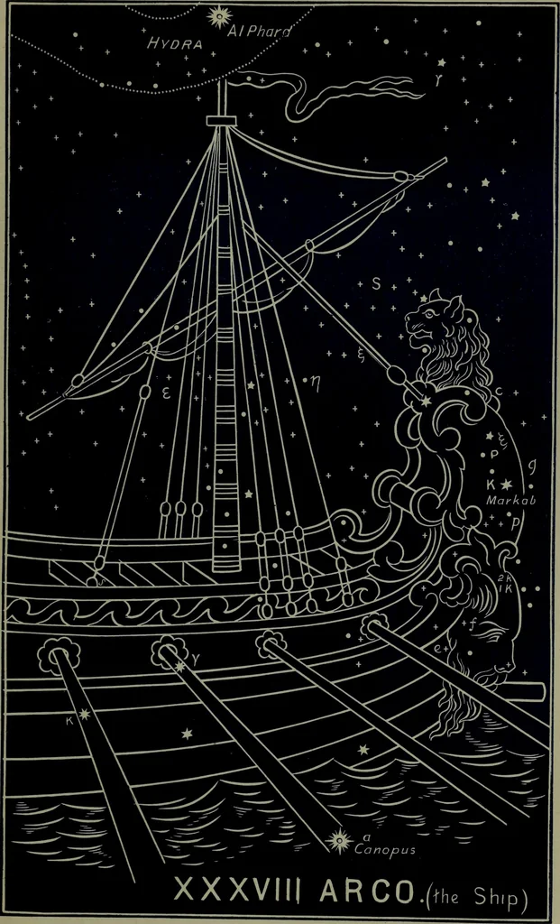 An illustration from The witness of the stars, 1921, leaf 250