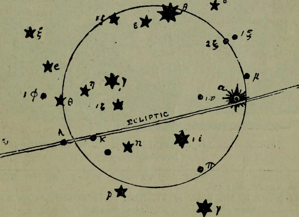 An illustration from The witness of the stars, 1921, leaf 296