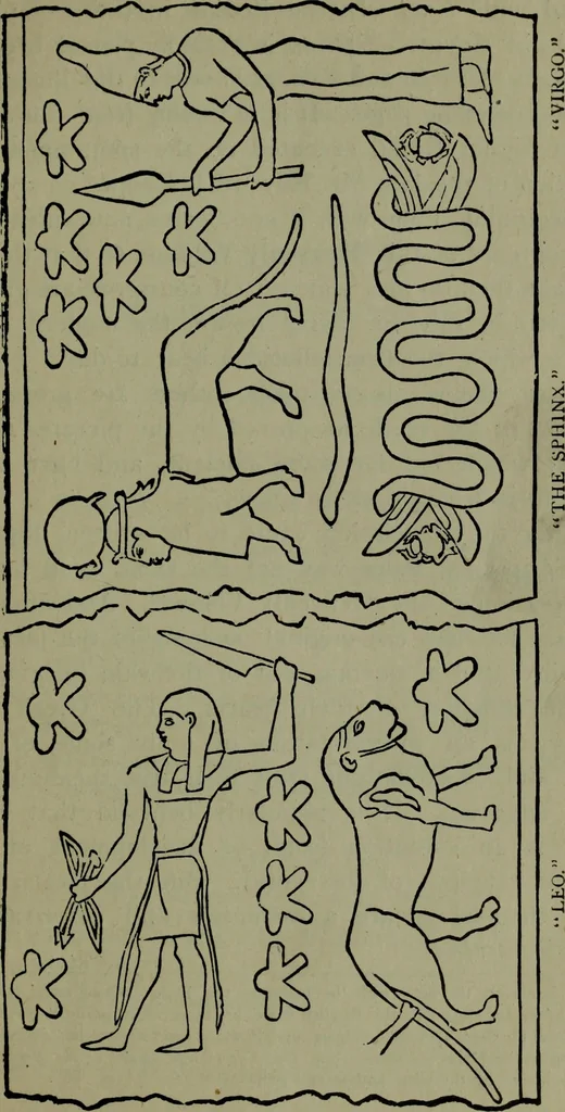 An illustration from The witness of the stars, 1921, leaf 36