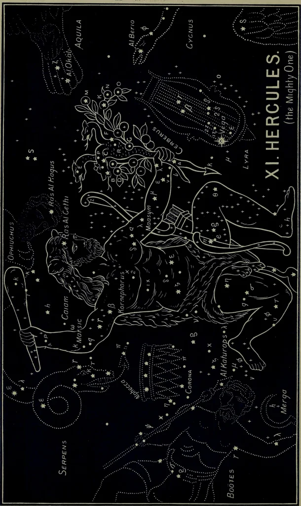 An illustration from The witness of the stars, 1921, leaf 95