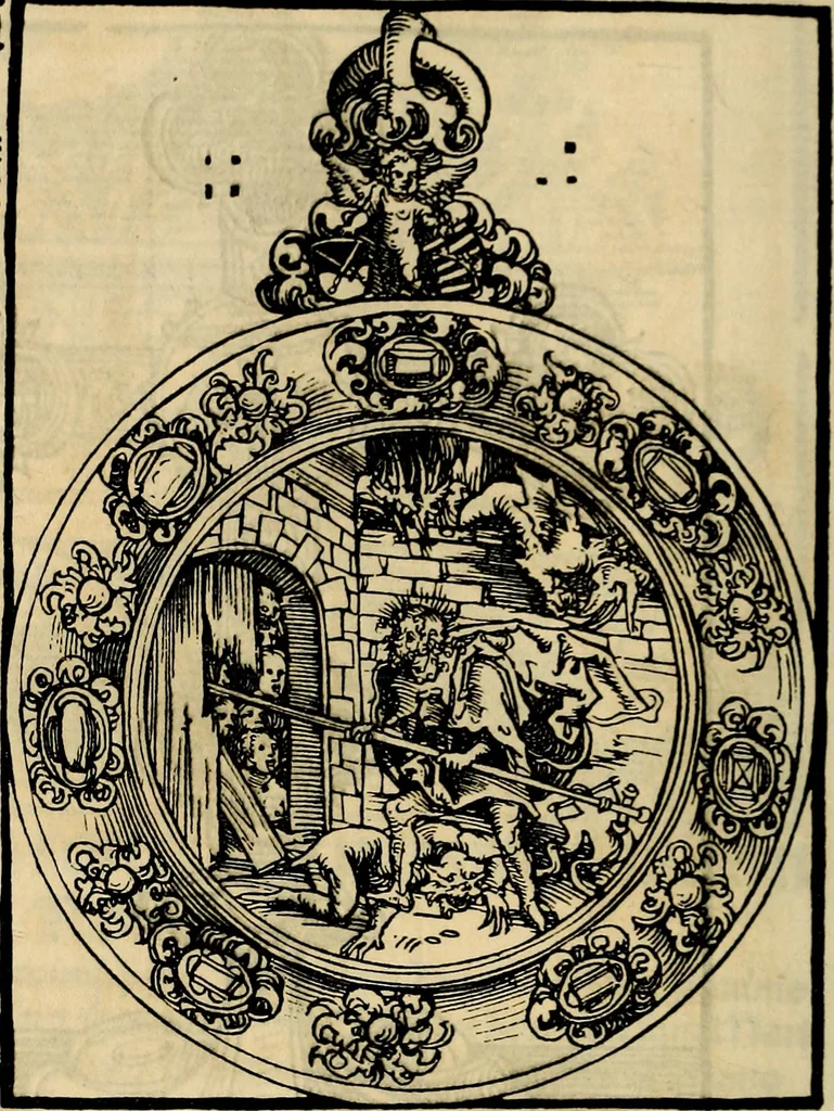 An illustration from Wittemberger Heiligthumsbuch, 1884, leaf 45
