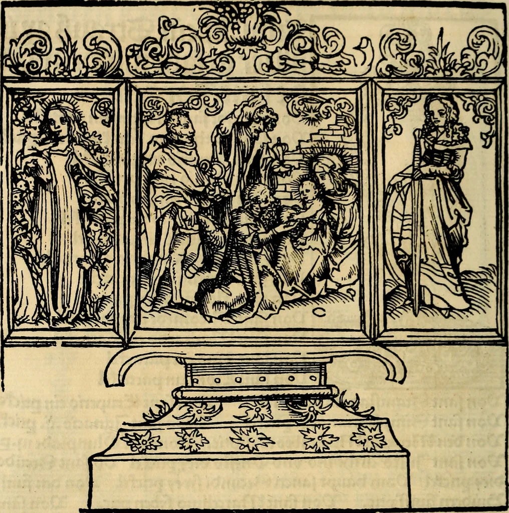 An illustration from Wittemberger Heiligthumsbuch, 1884, leaf 55