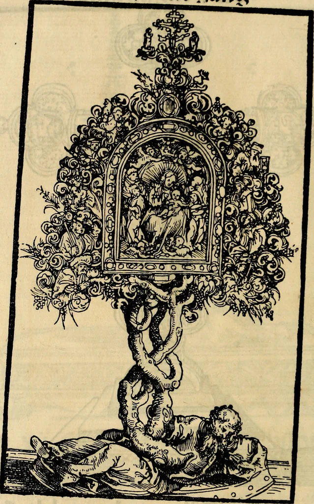 An illustration from Wittemberger Heiligthumsbuch, 1884, leaf 83