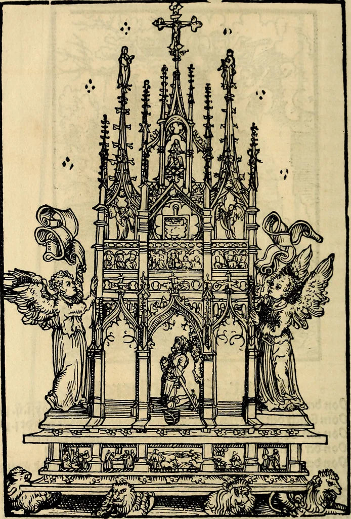 An illustration from Wittemberger Heiligthumsbuch, 1884, leaf 85