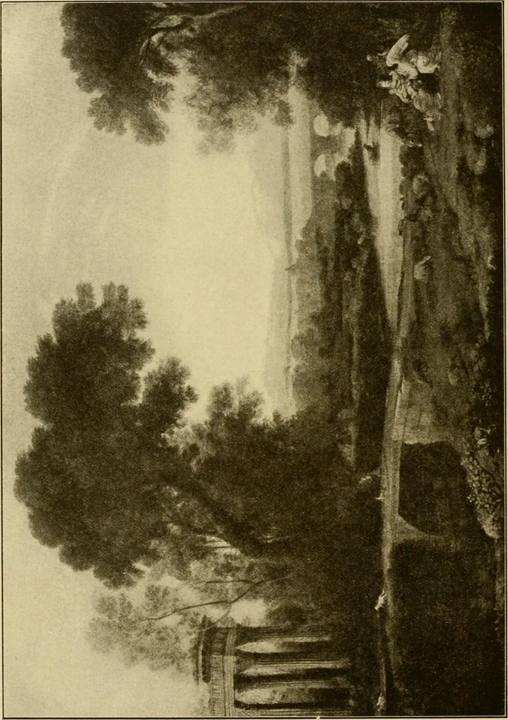 An illustration from The W. Martin Johnson school of art. Elementary instruction in color, perspective, lights and shadows, pen drawing and composition, 1909, leaf 107
