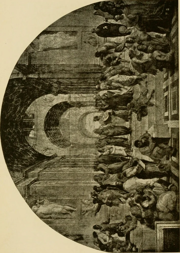 An illustration from The W. Martin Johnson school of art. Elementary instruction in color, perspective, lights and shadows, pen drawing and composition, 1909, leaf 109
