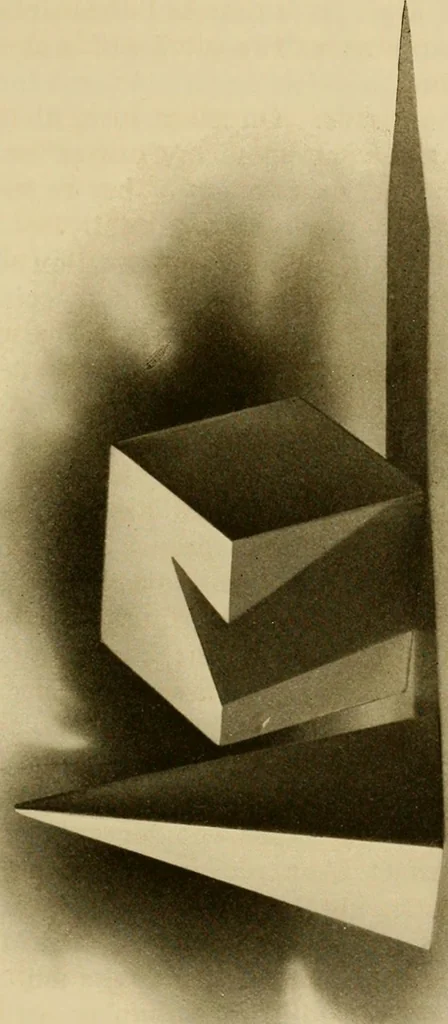 An illustration from The W. Martin Johnson school of art. Elementary instruction in color, perspective, lights and shadows, pen drawing and composition, 1909, leaf 50