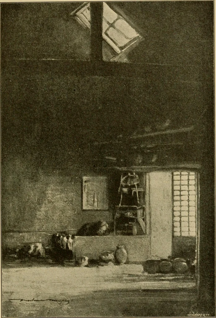 An illustration from The W. Martin Johnson school of art. Elementary instruction in color, perspective, lights and shadows, pen drawing and composition, 1909, leaf 62