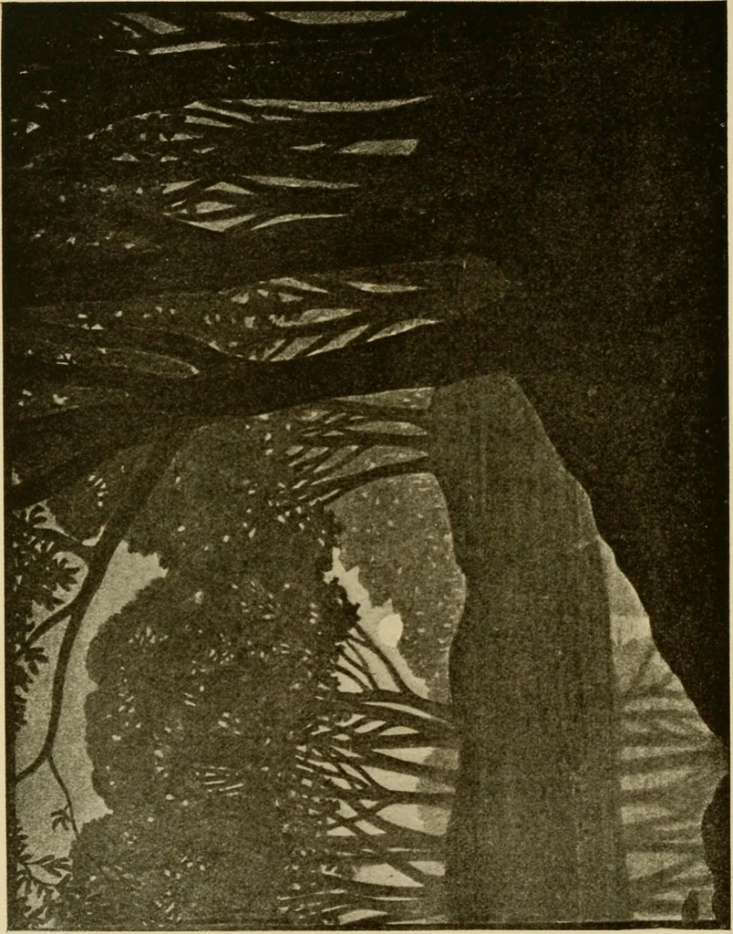 An illustration from The W. Martin Johnson school of art. Elementary instruction in color, perspective, lights and shadows, pen drawing and composition, 1909, leaf 67