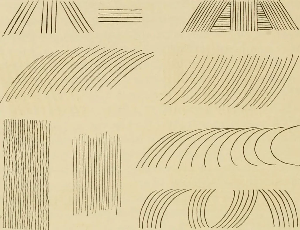 An illustration from The W. Martin Johnson school of art. Elementary instruction in color, perspective, lights and shadows, pen drawing and composition, 1909, leaf 71