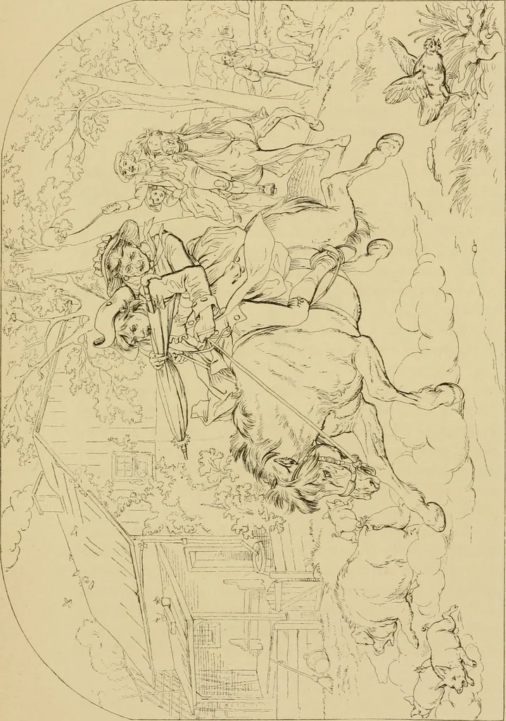 An illustration from The W. Martin Johnson school of art. Elementary instruction in color, perspective, lights and shadows, pen drawing and composition, 1909, leaf 86