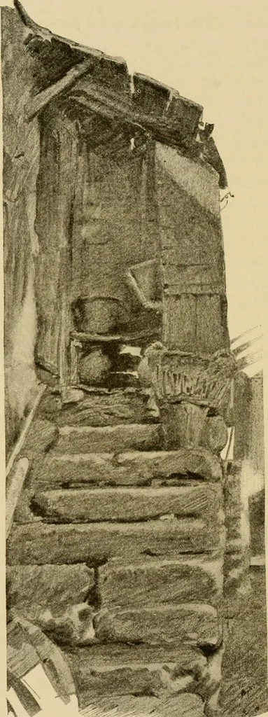 An illustration from The W. Martin Johnson school of art. Elementary instruction in color, perspective, lights and shadows, pen drawing and composition, 1909, leaf 91