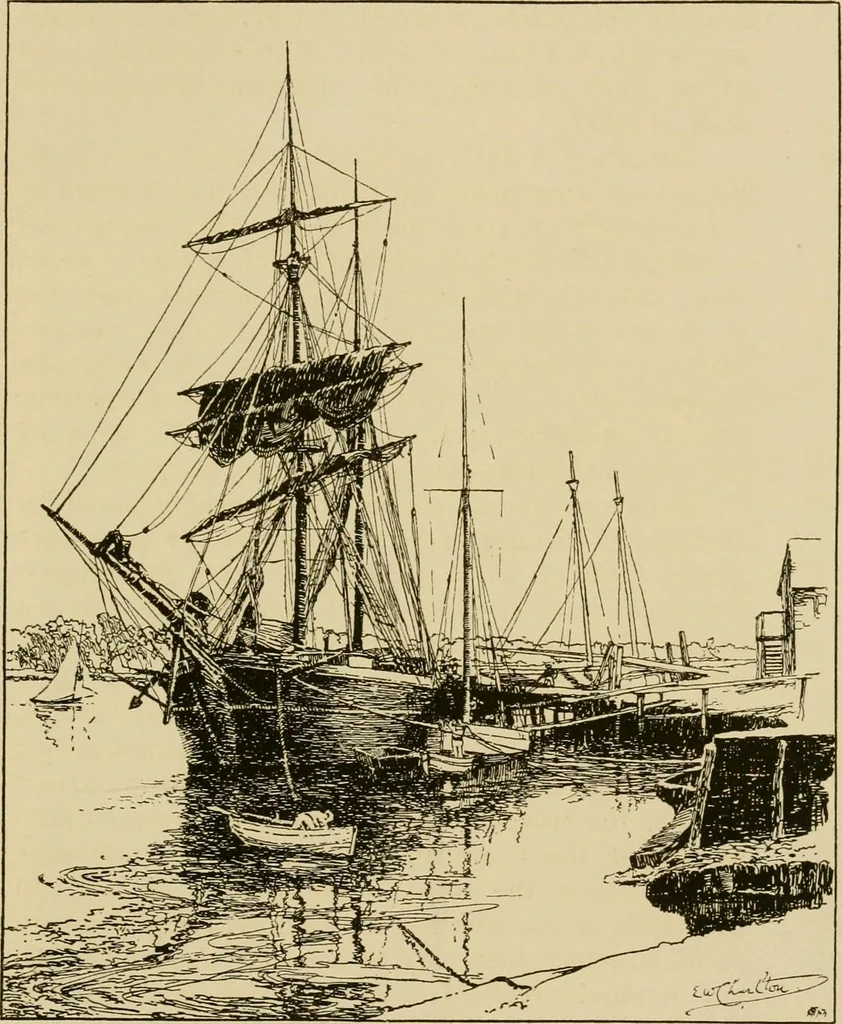 An illustration from The W. Martin Johnson school of art. Elementary instruction in color, perspective, lights and shadows, pen drawing and composition, 1909, leaf 98