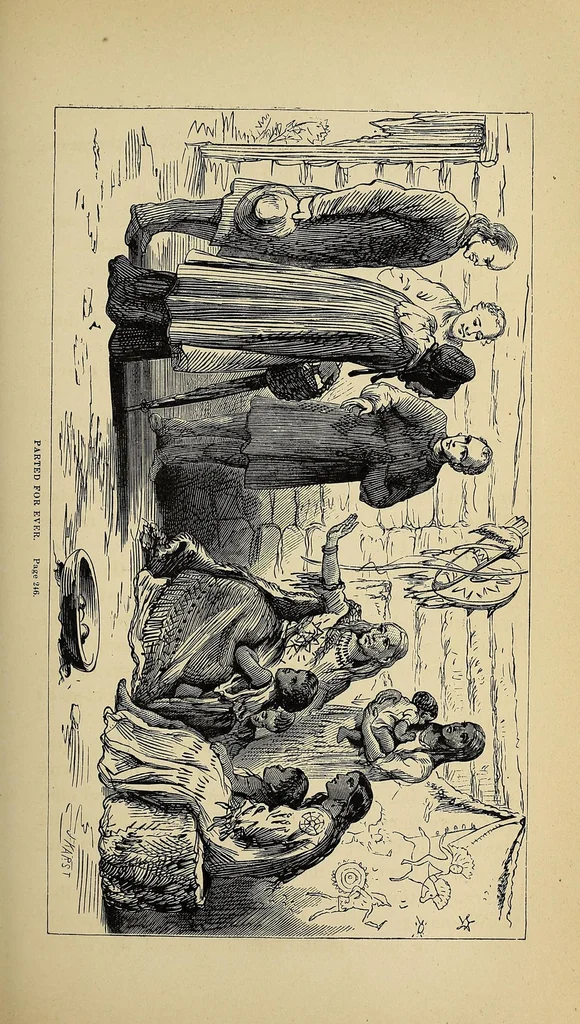 An illustration from Woman on the American frontier. A valuable and authentic history of the heroism, adventures, privations, captivities, trials, and noble lives and deaths of the "pioneer mothers of the republic.", 1877, leaf 275
