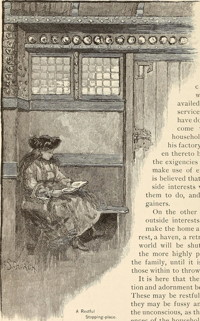 An illustration from The woman's book, dealing practically with the modern conditions of home-life, self-support, education, opportunties, and every-day problems, 1894, leaf 127