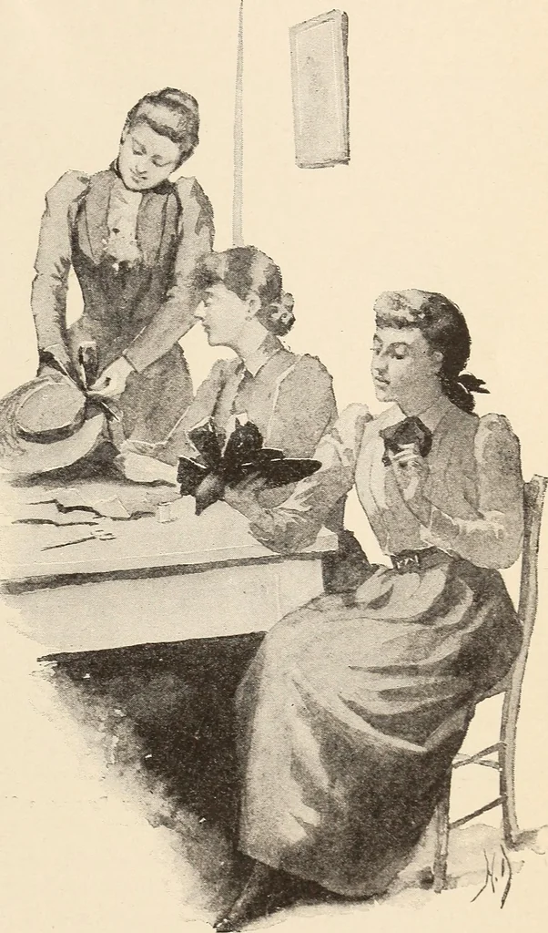 An illustration from The woman's book, dealing practically with the modern conditions of home-life, self-support, education, opportunties, and every-day problems, 1894, leaf 230