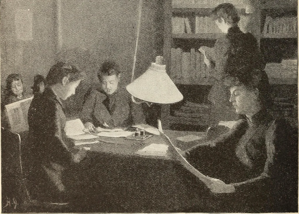 An illustration from The woman's book, dealing practically with the modern conditions of home-life, self-support, education, opportunties, and every-day problems, 1894, leaf 231