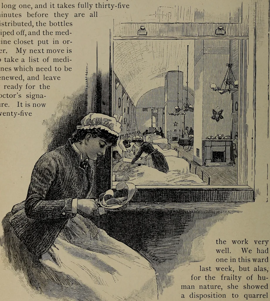 An illustration from The woman's book : dealing practically with the modern conditions of home-life, self-support, education, opportunties, and every-day problems, 1894, leaf 67