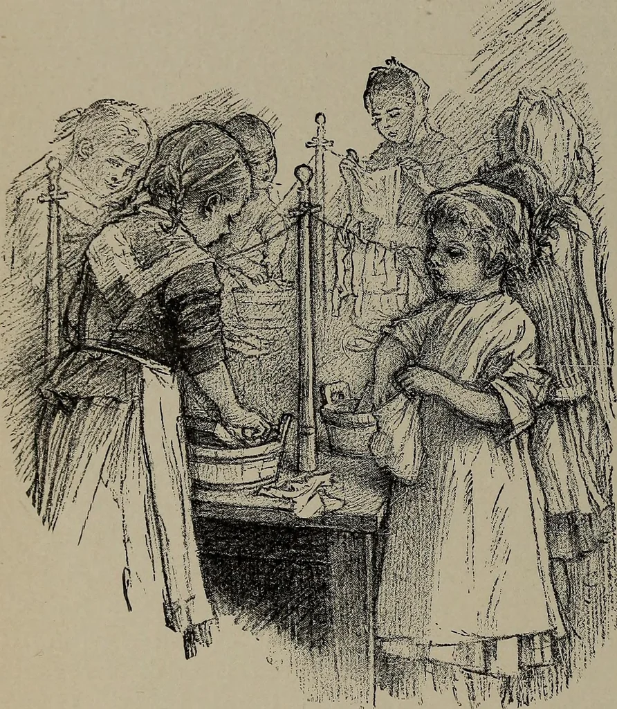 An illustration from The woman's book : dealing practically with the modern conditions of home-life, self-support, education, opportunties, and every-day problems, 1894, leaf 221