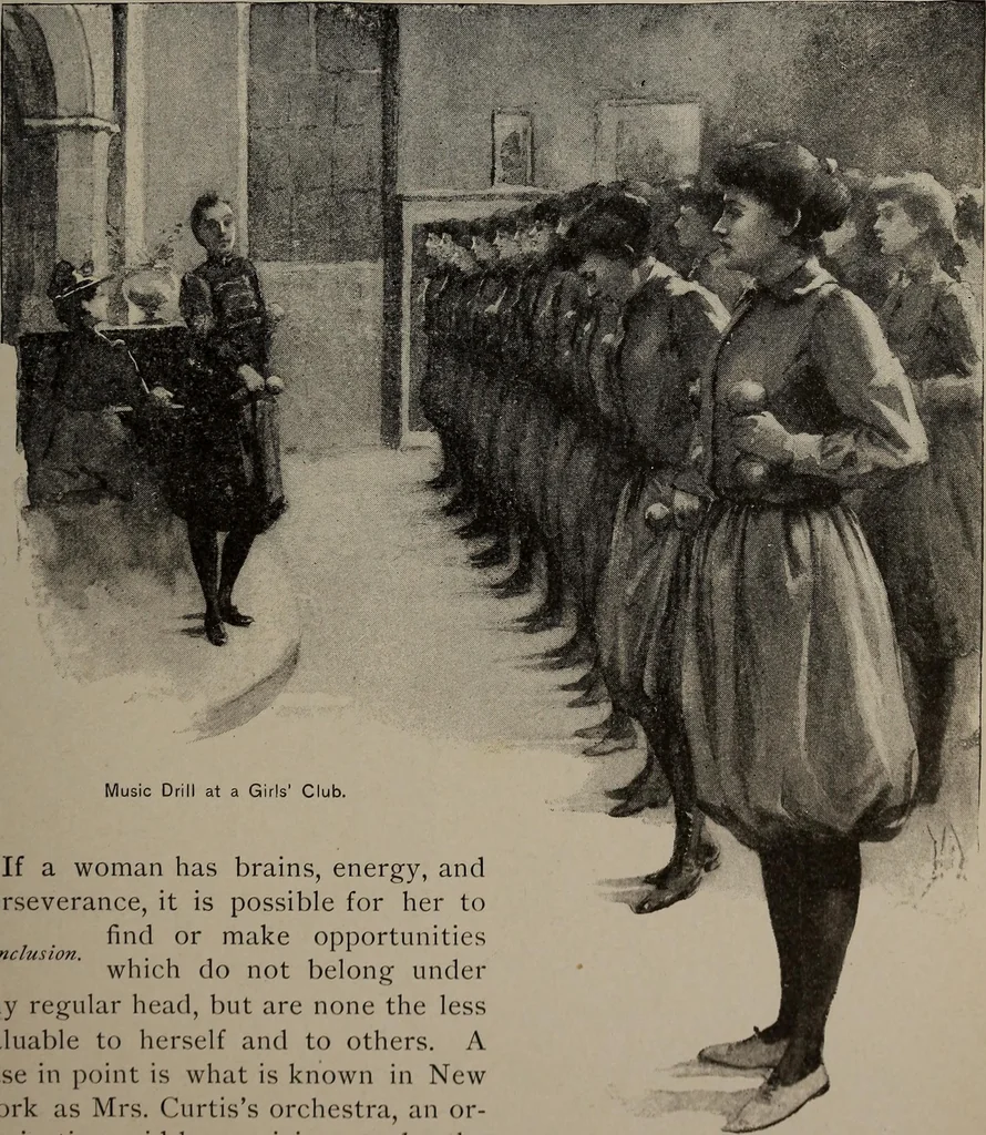 An illustration from The woman's book : dealing practically with the modern conditions of home-life, self-support, education, opportunties, and every-day problems, 1894, leaf 236