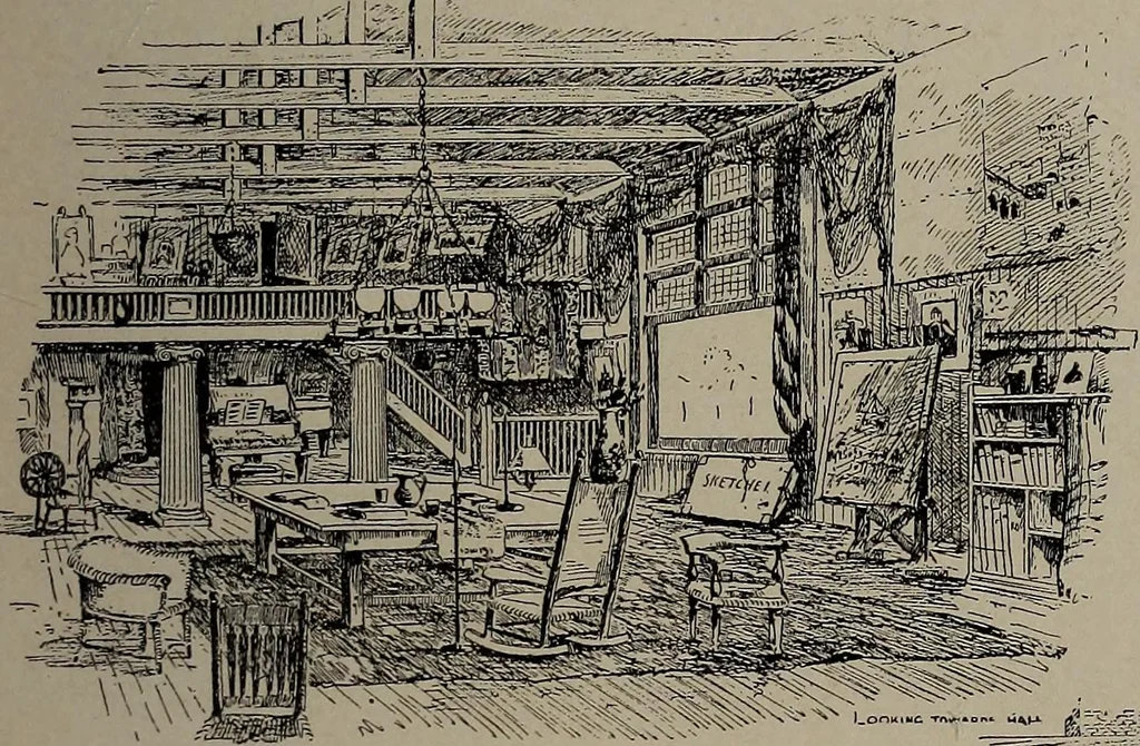 An illustration from The woman's book : dealing practically with the modern conditions of home-life, self-support, education, opportunties, and every-day problems, 1894, leaf 90