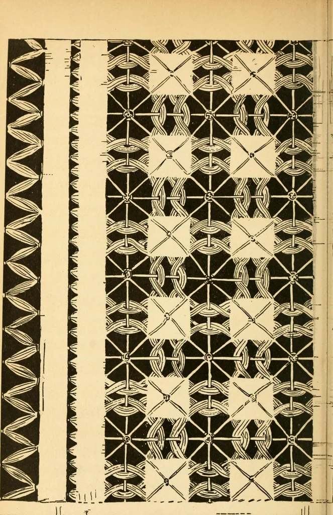 An illustration from Woman’s handiwork in modern homes, by Constance Cary Harrison; with numerous illustrations and five colored plates from designs by Samuel Colman, Rosina Emmet, George Gibson, and others, 1881, leaf 105