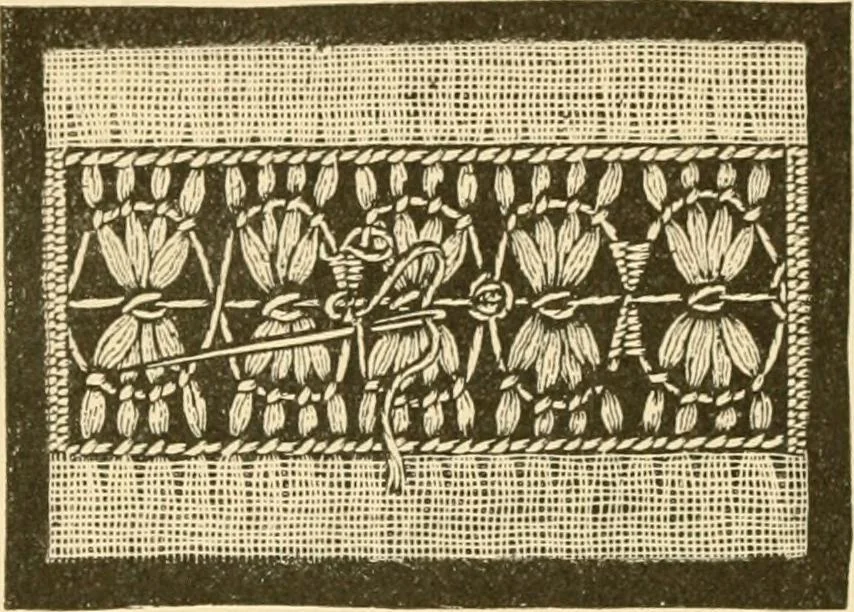 An illustration from Woman’s handiwork in modern homes, by Constance Cary Harrison; with numerous illustrations and five colored plates from designs by Samuel Colman, Rosina Emmet, George Gibson, and others, 1881, leaf 113