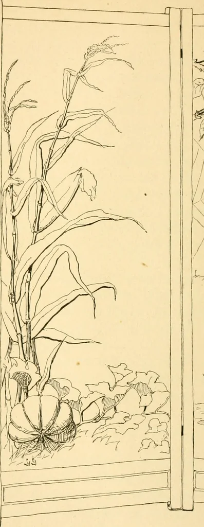 An illustration from Woman’s handiwork in modern homes, by Constance Cary Harrison; with numerous illustrations and five colored plates from designs by Samuel Colman, Rosina Emmet, George Gibson, and others, 1881, leaf 189