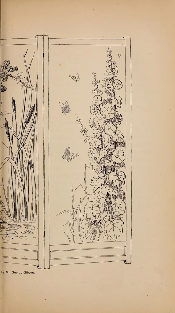 An illustration from Woman's handiwork in modern homes, 1881, leaf 207