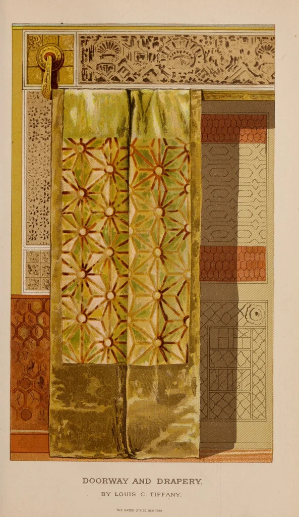 An illustration from Woman's handiwork in modern homes, 1881, leaf 83