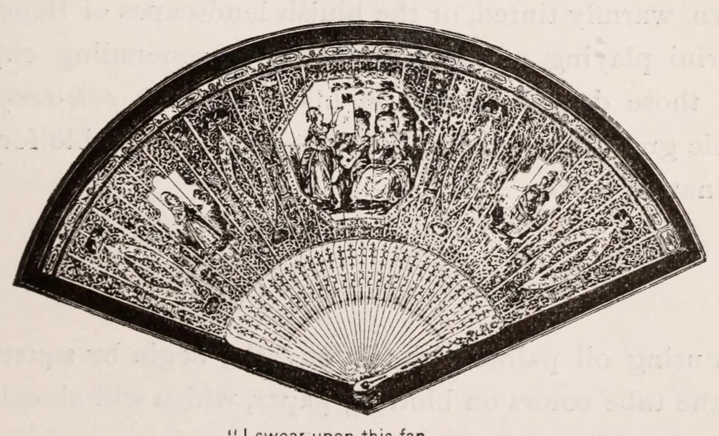An illustration from Woman's handiwork in modern homes, 1882, leaf 157