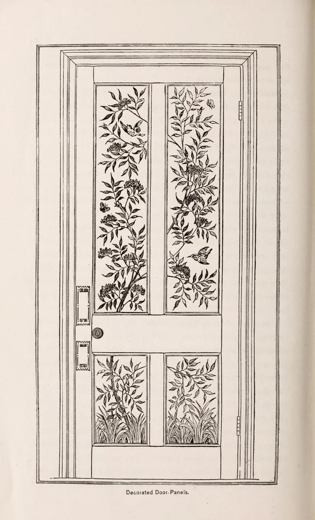 An illustration from Woman's handiwork in modern homes, 1882, leaf 232