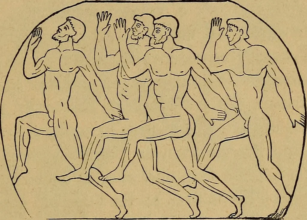 An illustration from Wonders of bodily strength and skill, in all ages and countries, 1885, leaf 112