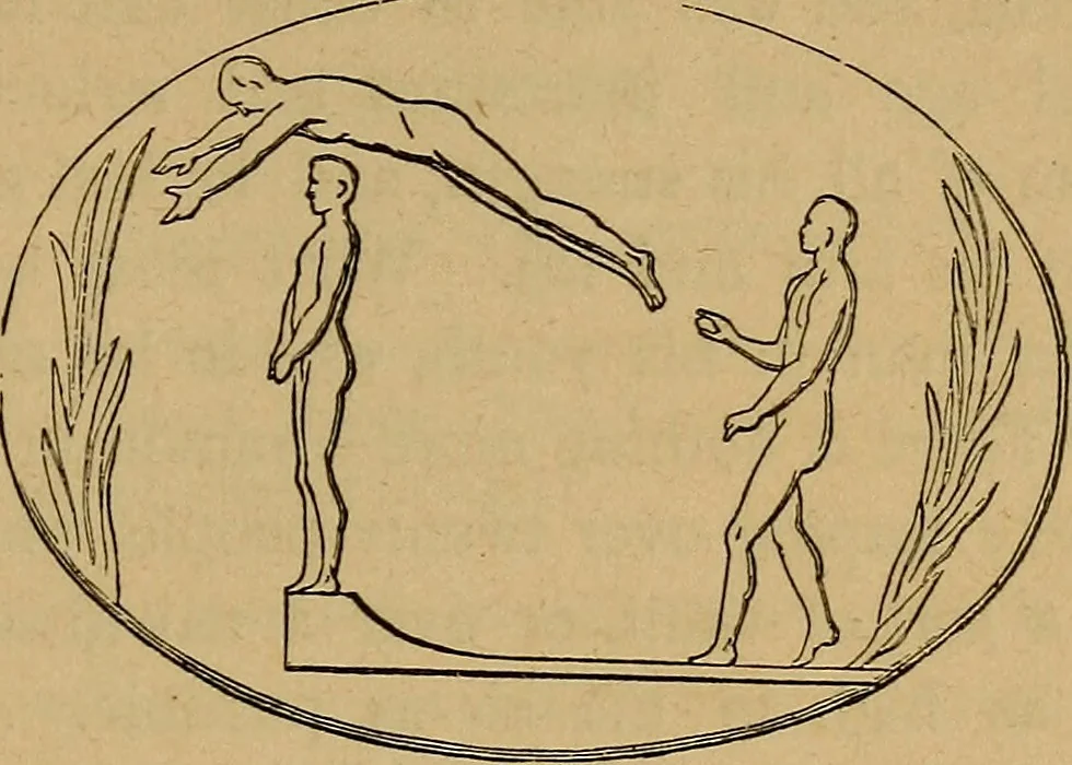 An illustration from Wonders of bodily strength and skill, in all ages and countries, 1885, leaf 150