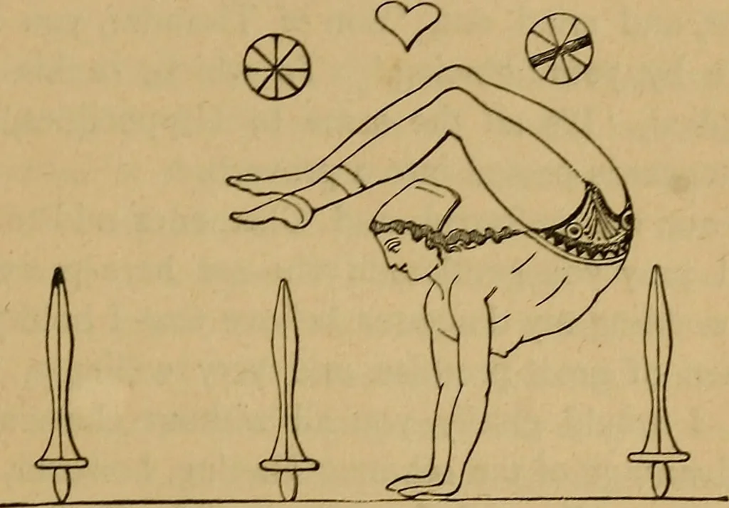 An illustration from Wonders of bodily strength and skill, in all ages and countries, 1885, leaf 156