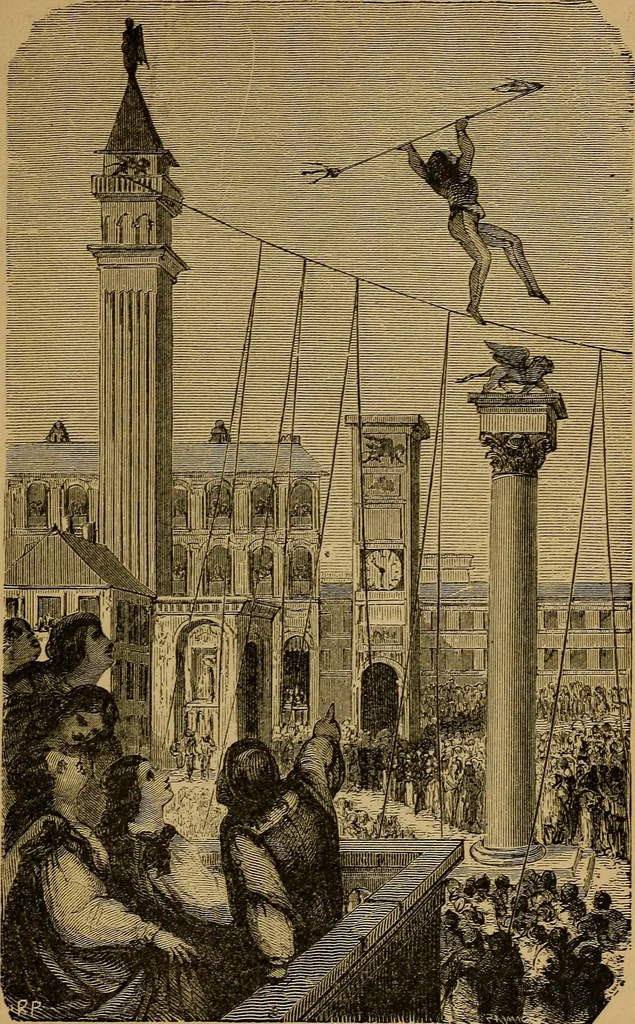 An illustration from Wonders of bodily strength and skill, in all ages and countries, 1885, leaf 178