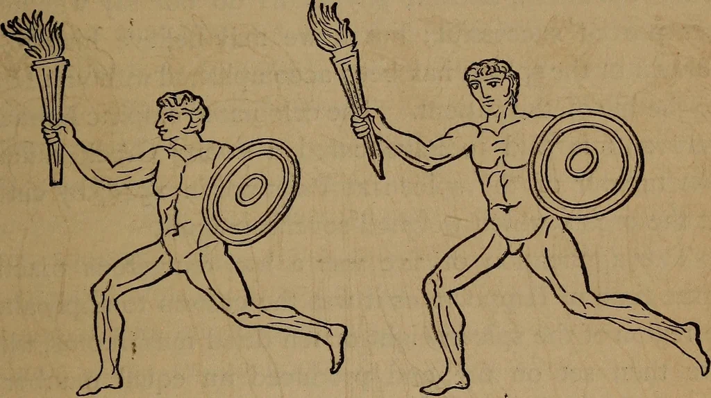 An illustration from Wonders of bodily strength and skill : in all ages and all countries, 1873, leaf 120