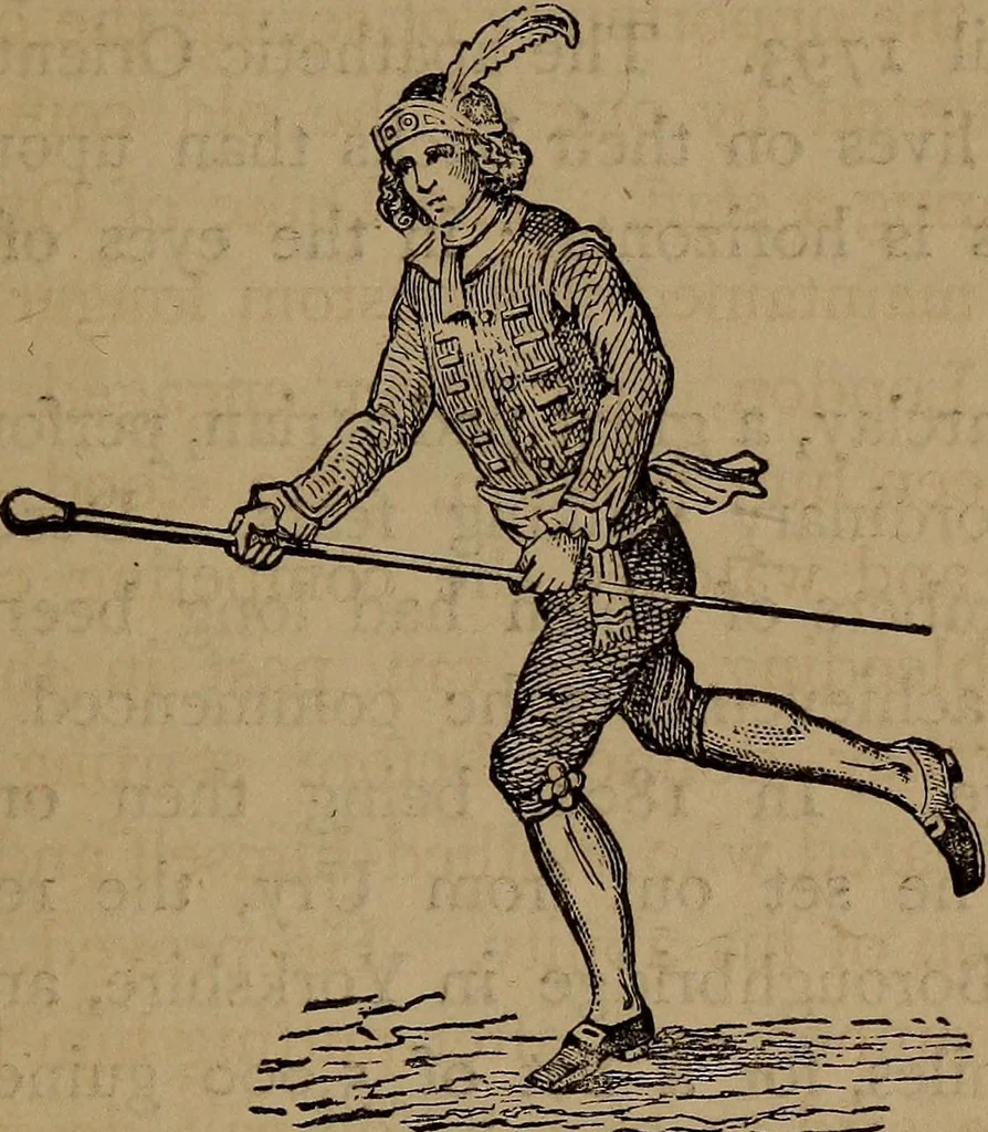 An illustration from Wonders of bodily strength and skill : in all ages and all countries, 1873, leaf 134