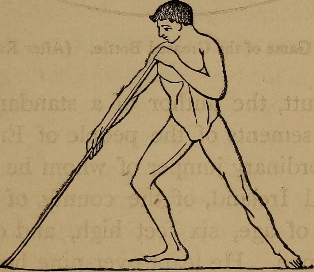 An illustration from Wonders of bodily strength and skill : in all ages and all countries, 1873, leaf 154