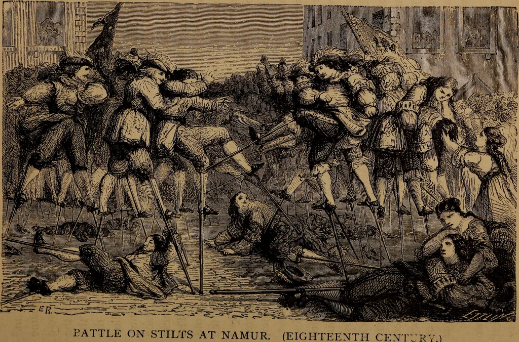 An illustration from Wonders of bodily strength and skill : in all ages and all countries, 1873, leaf 246