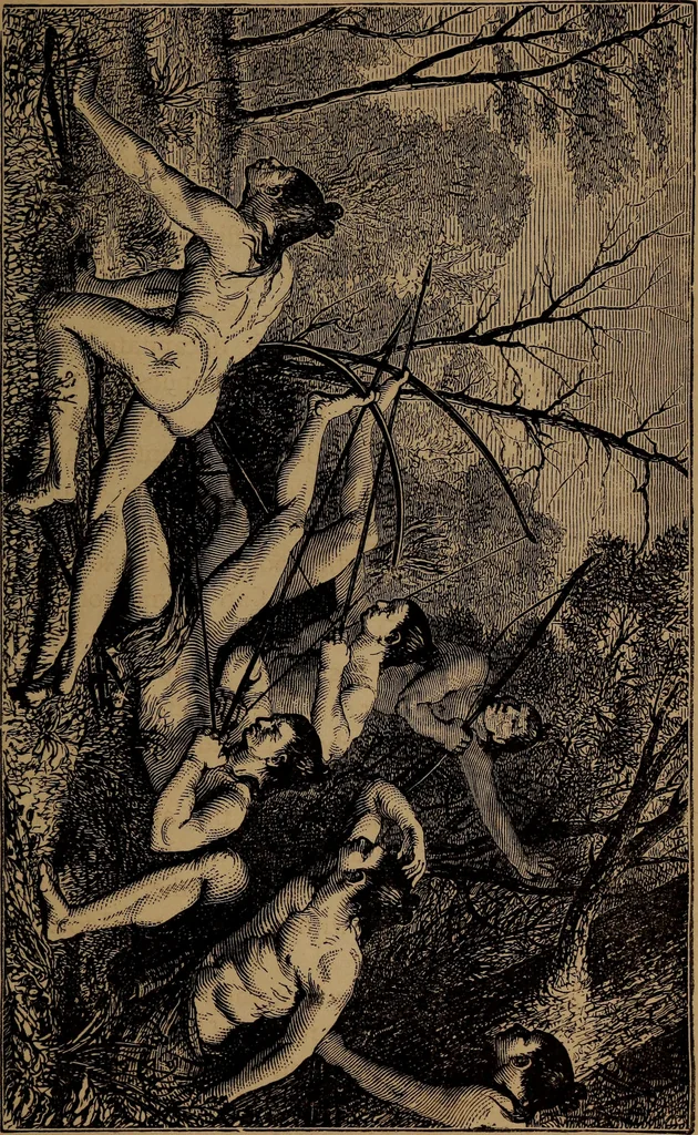 An illustration from Wonders of bodily strength and skill : in all ages and all countries, 1873, leaf 270