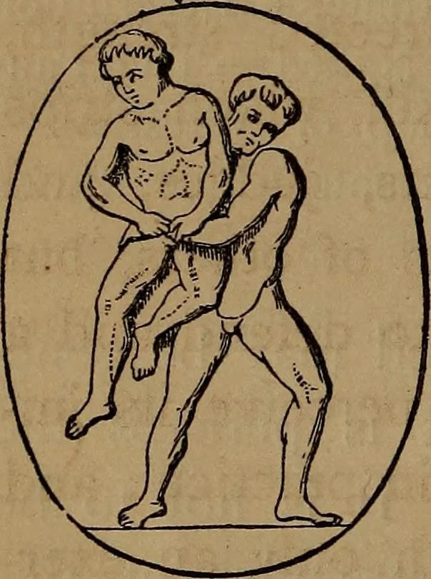 An illustration from Wonders of bodily strength and skill : in all ages and all countries, 1873, leaf 29