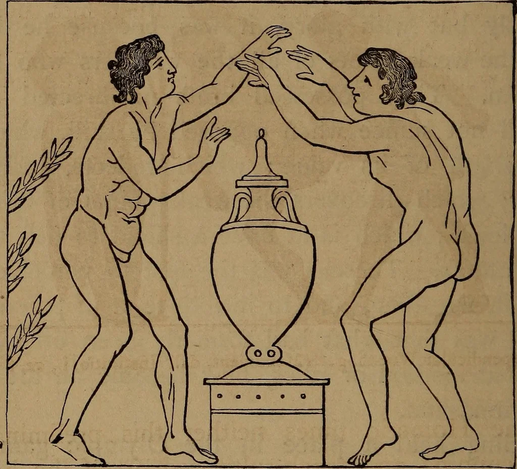 An illustration from Wonders of bodily strength and skill : in all ages and all countries, 1873, leaf 31