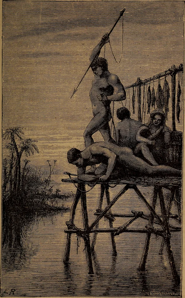 An illustration from Wonders of bodily strength and skill : in all ages and all countries, 1873, leaf 318
